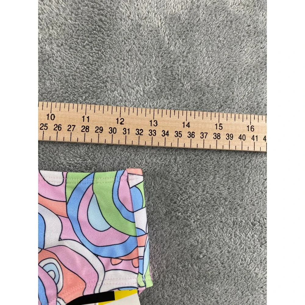 Salt + Cove Womens High Waist Bikini‎ Bottoms Psychedelic Swirl Multi Color Sz M